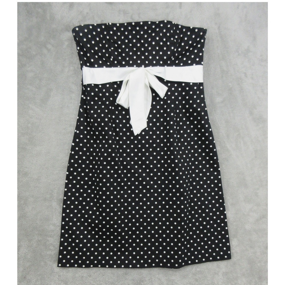 Vintage My Michelle Dress Juniors 13 Polka Dot Babydoll Strapless 90s Coquette